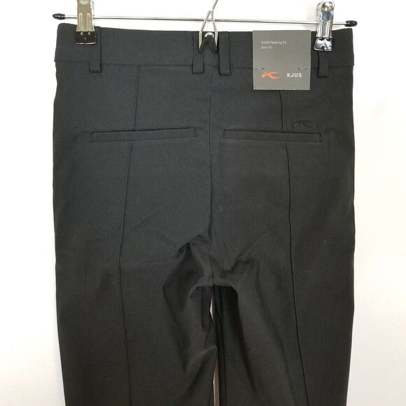 KJUS Women Ikala 7/8 Pants Sz 2XS Black High Rise Stretch Athletic Golf Outdoor - Picture 4 of 9